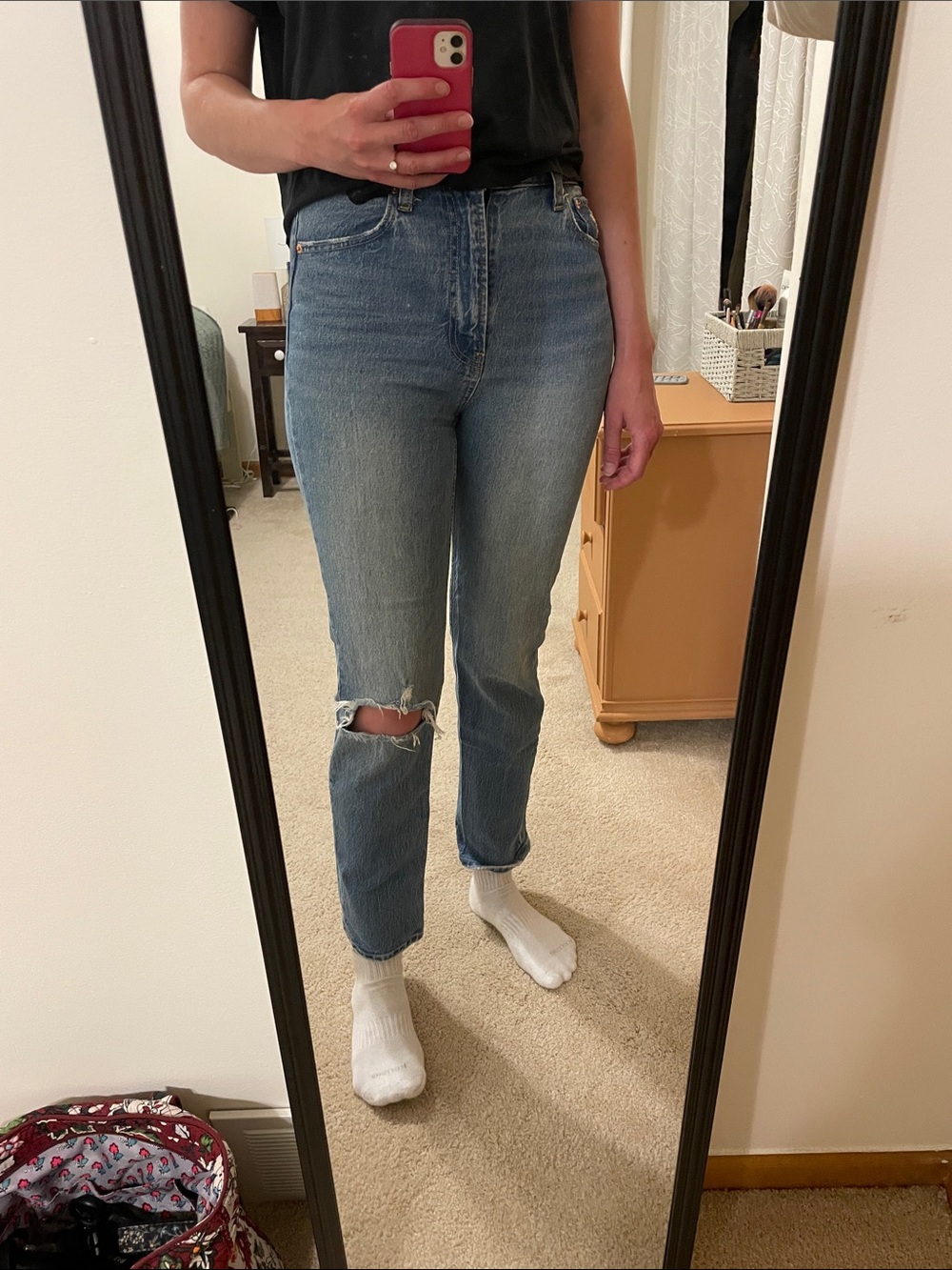 Like new ✨GAP Cheeky Straight Sky High Jeans 27 / 4 Long